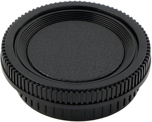 2 Pack Rear Lens Cap and Camera Body Cap Cover Kit for SR-1 SR-2 SR-7 SR-T 101 XK XM X-1 XE-5 XE XE-1 XE-7 XD XD-7 XD-11 XG XG-7 XG-M X-300 X-370 and More Minolta Rokkor MD MC SR Mount Camera Lens