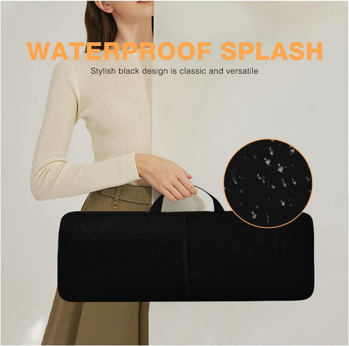 Wireless Keyboard Mouse Sleeve Case for Logitech MK540 Advanced, Soft Neoprene Dust and Water Resistant Bag, Black