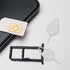 TOMETURE 200 Pcs Stainless Steel Sim Card Ejector Pins Universal Mobile Phone Tray Removal Tool for Cell Phone Sim Card