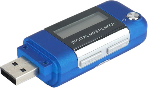 Lizusidtsy Mp3 4GB 500179214A1 Player U Disk Music Player Supports Replaceable AAA Battery, Recording (Blue)
