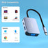 BENFEI USB C HUB 4in1, USB Type-C to HDMI VGA Adapter, USB C to USB Adapter, Power Delivery, Compatible with iPhone 15