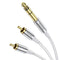 MOSWAG 1/4 inch TRS to Dual RCA Audio Cable, Heavy Duty Gold Plated Copper Shell Y Splitter Cable