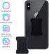 Ultra Slim Cellphone Strap Holder for Back of Phone - Loopy Finger Grip with Adhesive (Black, 2 Packs)