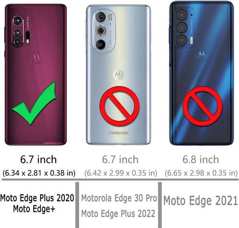 Osophter Clear Case for Moto Edge Plus, Transparent Reinforced Corners TPU Shock-Absorption Cell Phone Cover