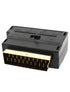 Scart 20 Pin Male to 3 RCA AV Female + S Video Converter Adapter
