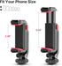 ULANZI ST-06S Phone Tripod Mount, Universal Smartphone Adapter with 2 Cold Shoe, 360° Rotates Adjustable Clip Holder
