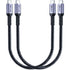 1FT USB 4 Cable 2 Packs, 240W USB C to USB C Cable, 40Gbps Data Transfer, 8K or Dual 4K Display Output