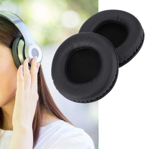V BESTLIFE 1 Pair Universal 100mm Headphone Pad Replacement, Soft Foam Cushion Noise Reduction Cover, Black