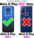 Asuwish Phone Case for Moto G Play 2021, Wallet Cover with Tempered Glass Screen Protector, Leather Flip Credit Card