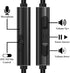Geekria Audio Cable with Mic, Compatible with ATH-M50xBT2/SR5, Pioneer SE-MS7BT Headphones, 1/8" to 3.5mm Replacement