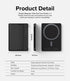 Ringke Magnetic Slide Slot Card Holder, Compatible with MagSafe Wallet, Lightweight Hard Phone Wallet for Photocard