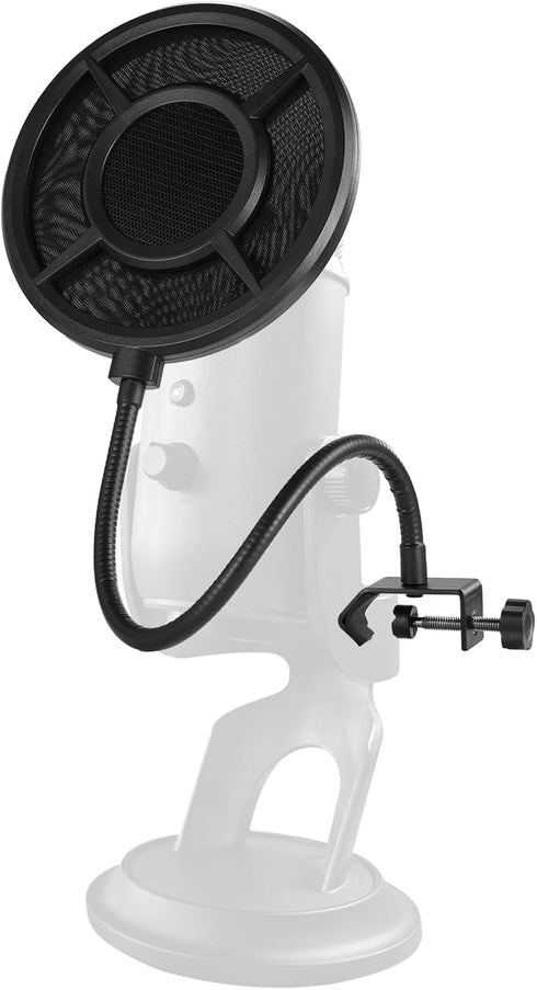 NEEWER Metal Pop Filter for Microphone, Six Layer Professional Foam Mic Isolation