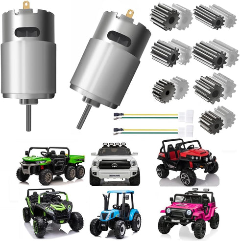 JRRXM Pair of 12V 18V 20V 24V Fast Drive Motor High Speed