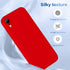 Liquid Silicone Full Body Protective Case for Galaxy A71 5G, Soft Shockproof Anti Scratch, Slim Fit Red