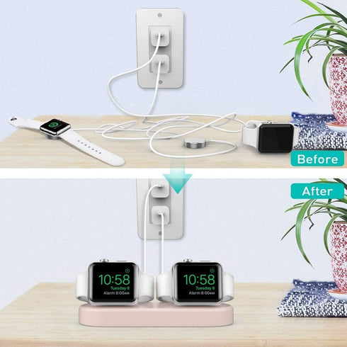 Delidigi 2, 10 9 8 7 6 5 4 3, Dual Charging Stand Dock Silicone Double Charger Holder (Charger Not Included) Compatible