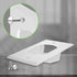 TOPGREENER Recessed Low Voltage Cable Wall Plate, 1-Gang 4.50" x 2.75", White, 2 Pack