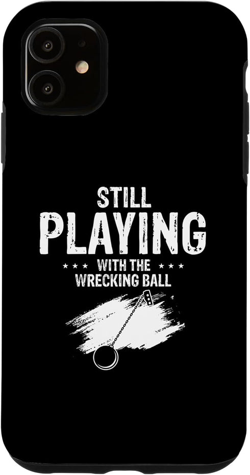 iPhone 11 Home Wrecker Case with House Demolition Design for Demo House