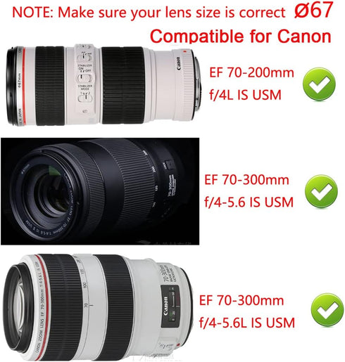 67MM Lens Cap Cover for Canon 77D 90D with EF-S 18-135mm Lens Cap, Nikon D750 D780 with 18-105mm 16-85mm Lens Cap [2