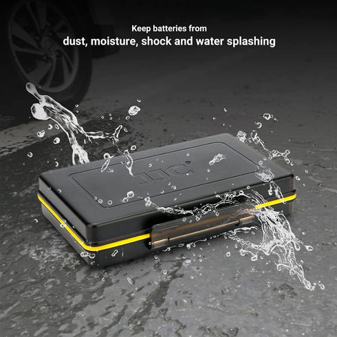 Compact AAA Triple A Battery Storage Case Holder, Hard Plastic Box for 16pcs AAA Batteries, Water-resistant