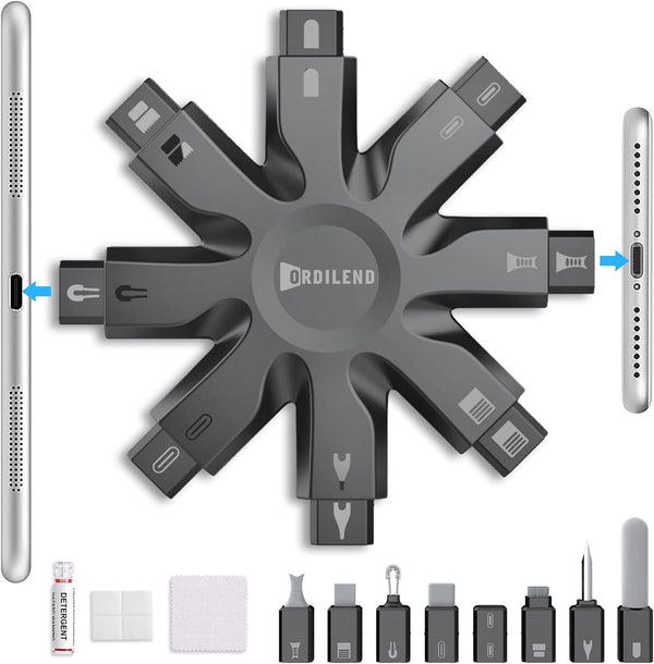 Ordilend iPhone Cleaning Kit, Charging Port Cleaner for Phone, iPad, Watch, Repair & Restore Cleaner for iPhone Speaker