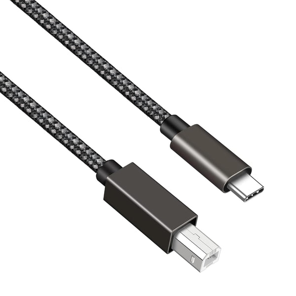 6FT Long USB B to USB C Printer/MIDI Cable for MacBook, PC,