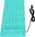 Foldable Silicone Keyboard, 108 Keys Waterproof Rollup USB Wired Keyboard for PC/Laptop/Notebook (Green)