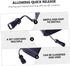CALLARON 8pcs Quick Release Camera Buckle Clip Adapter for Strap, Easy Release Anchor Links for SLR, Black