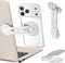 ALAFLY Magnetic Laptop Phone Holder, Foldable Hidden Mount Compatible with iPhone 17/16/15/14/13 &
