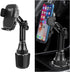 Sandfren Car Cup Phone Holder, 360 Rotation Carbon Fiber Vehicle Cup Cellphone Holder