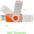 USB Flash Drive 8GB, 10 Pack Thumb Drives USB 2.0 Bulk Swivel Jump Drive with LED Indicator for Data Storage