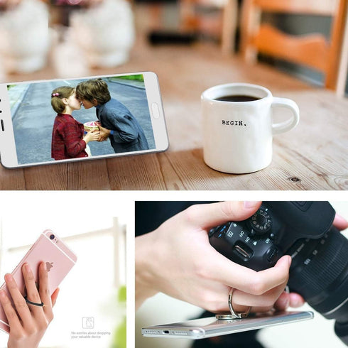 Bonoma 3 Pack Dog Paws Phone Ring Stand, 360 Degree Rotation Finger Grip Holder for Smartphones and Tablets