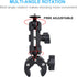 PellKing Motorcycle Camera Mount for Insta360 Go 3, 360 Rotation Metal Clamp Holder for Bike Handlebar