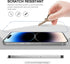 Tempered Glass Screen Protector for iPhone 14 Pro (3 Pack) - Toughened Glass Protective Cover for 6.1-inch Apple iPhones