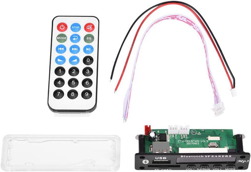 MP3 WMA Decoder Board Audio Wireless Bluetooth 4.2 Module 12V, USB/SD Card/Bluetooth/FM Switching Support