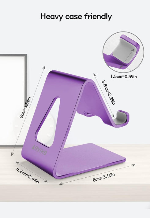Phone Holder for Desk, Aluminum Desktop Dock for iPhone 15 14 13 12 Pro 11 X Xs Max 8 7 6 6s Plus SE Samsung