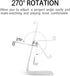 Cell Phone Tablet Stand Adjustable Multi-Angle Aluminum Non-Slip Dock Holder, Foldable Portable Desktop Organizer