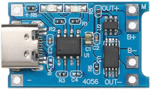 10pcs JacobsParts TP4056 - 5V 1A USB Type-C Lithium Battery Charging and Protection Board