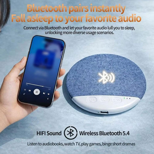 Vimilove 2026 New Sleep Pillow Speaker, Bluetooth Pillow Speaker with White Noise Timer Wireless Sleep Aid with Stereo