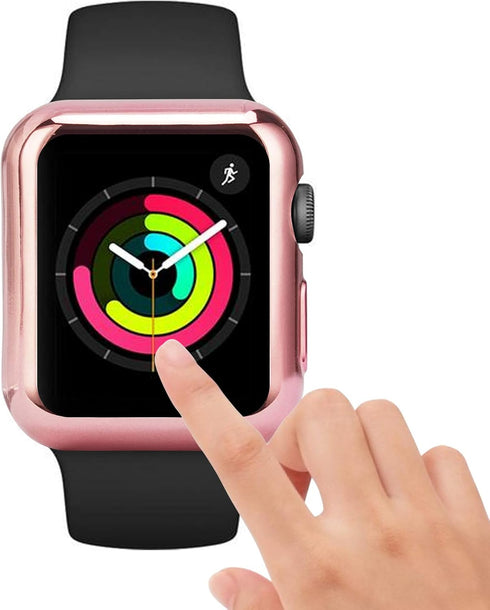 8 Pack 41mm Case with Built-in HD Clear Ultra-Thin TPU Screen Protector for Apple Watch Series 9, 8, 7
