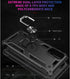 Samsung Galaxy S20 FE Case, Black Military Grade Shockproof with HD Screen Protector & Ring