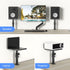 suptek Clamp-on Speaker Stand Desk Mount Set, Height Adjustment, Universal Audio Holders for Computer & Bookshelf