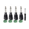 1/4 Jack, 4Pcs Solderless 1/4 Inch Audio Jack TS Male Mono Plugs Connector for Speaker, Guitar, Microphone Cables Repair