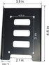 SSD HDD Holder 2.5 to 3.5 Mounting Bracket Hard Drive Adapter (2 Pack) (Black)