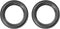 Speaker Foam Edge Surround Rings - Rubber Perforated Subwoofer Replacement Parts, 2 Inch/Black, 2 Pack