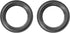 Speaker Foam Edge Surround Rings - Rubber Perforated Subwoofer Replacement Parts, 2 Inch/Black, 2 Pack
