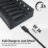 SPMST 1.2V 5V 2A 8-Slot AA AAA Battery Charger, Suitable for Ni MH Batteries, Type-C Fast LED Light as Charging