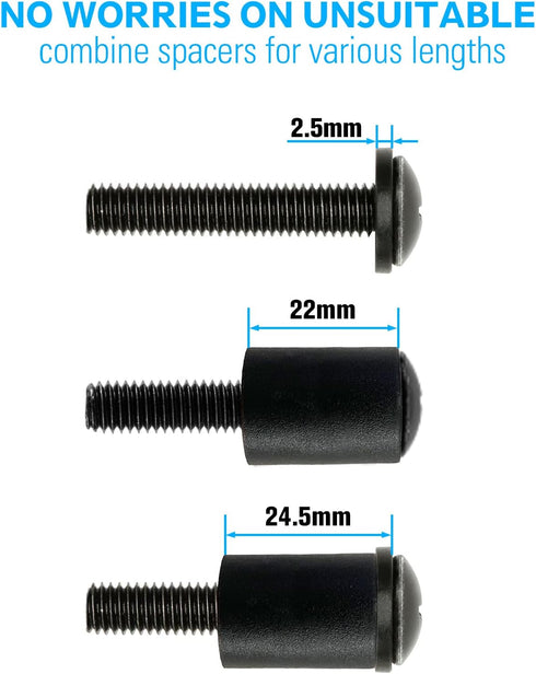 MOUNTUP Universal TV Mounting Hardware Kit Fits Most LED LCD OLED 4K TVs, Includes Screws and Anchors