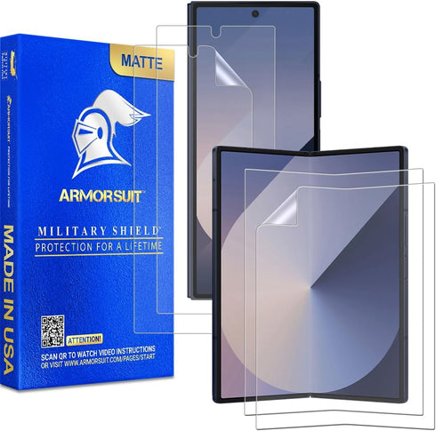 ArmorSuit 2+2 Pack Paper-Feel Screen Protector for Samsung Galaxy Z Fold 6, Case Friendly MilitaryShield Matte Film