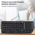 2.4G Pocket Mini Keyboard - Mini USB Keyboard with Touchpad Mouse for Windows 2000/XP/Vista/7/OS 10.x
