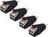 Poyiccot Speaker Wire to RCA Adapter Converter, 4 Pack for CCTV Video Audio Spring Press Type